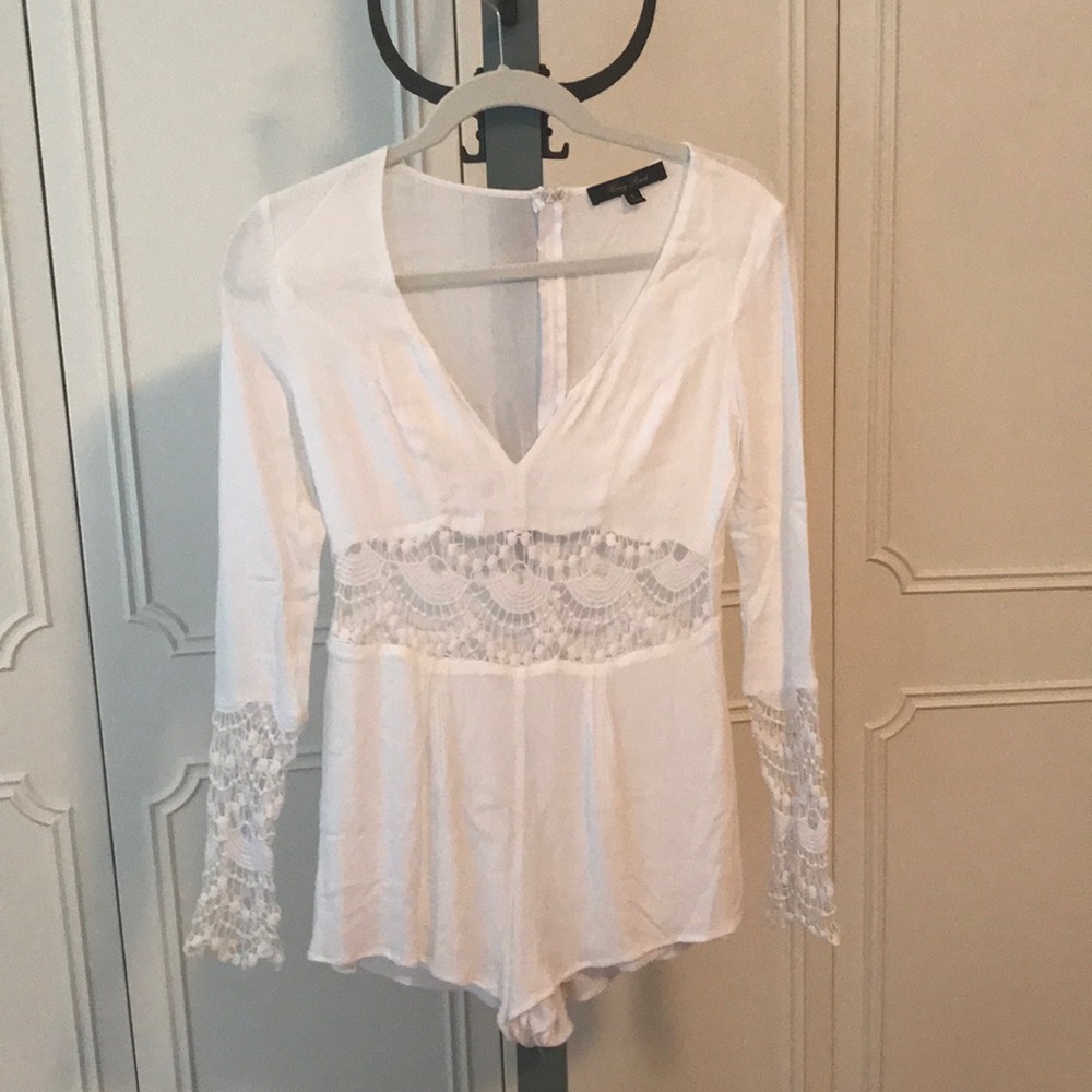 White lace romper